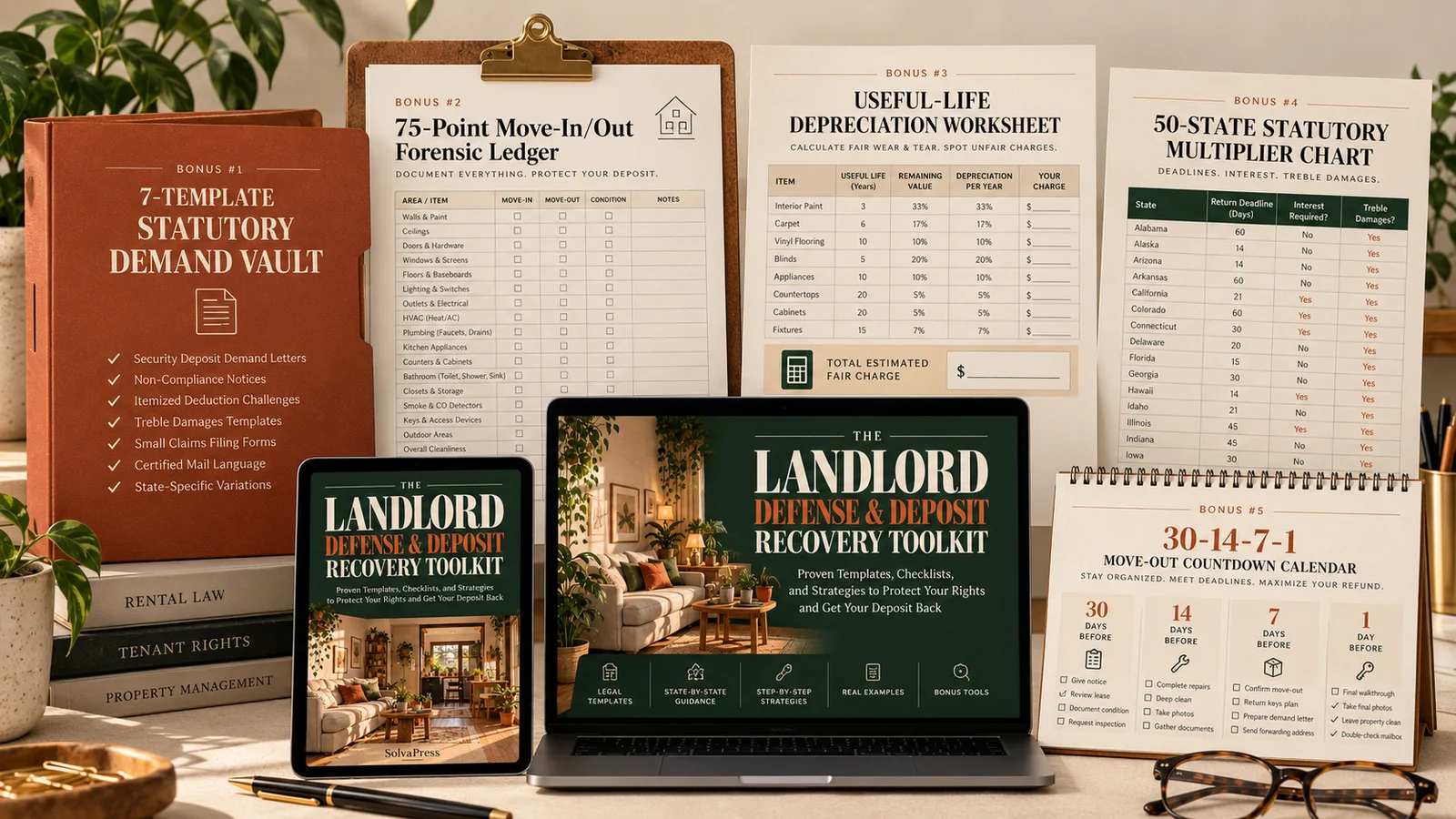 Complete Landlord Defense and Deposit Recovery Toolkit digital bundle